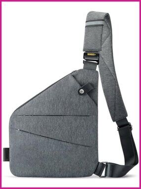 Anti Theft Crossbody Travel Bag Multi Pocket Slim Sling Waterproof